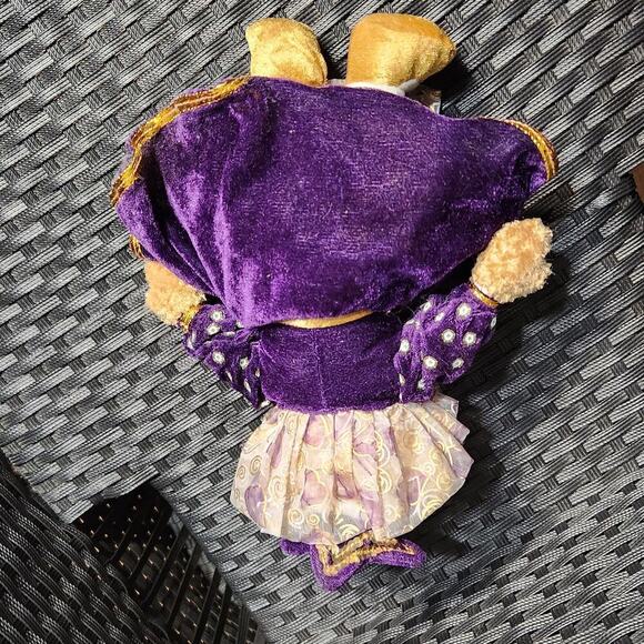 Renaissance Plush Golden Brown Bears Historic Royal Queen King Teddy Doll  11" - Picture 6 of 12